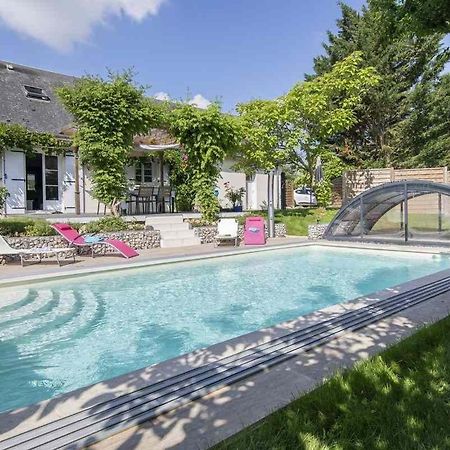 Au Coeur Du Bien-Etre, Gite Avec Piscine Chauffee Et Couverte, Spa, Sauna, Massages Monteaux Exterior foto